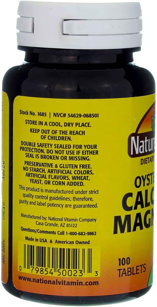 Nature's Blend Oyster Shell Calcium Magnesium Tablet 100