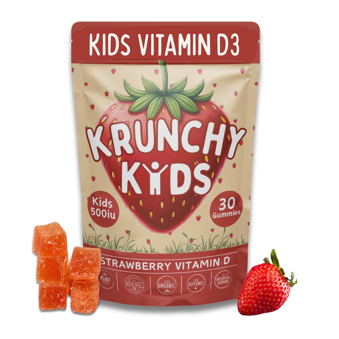 Krunchy Kids Vitamin D3 Gummies for Kids 2+ 30 Count