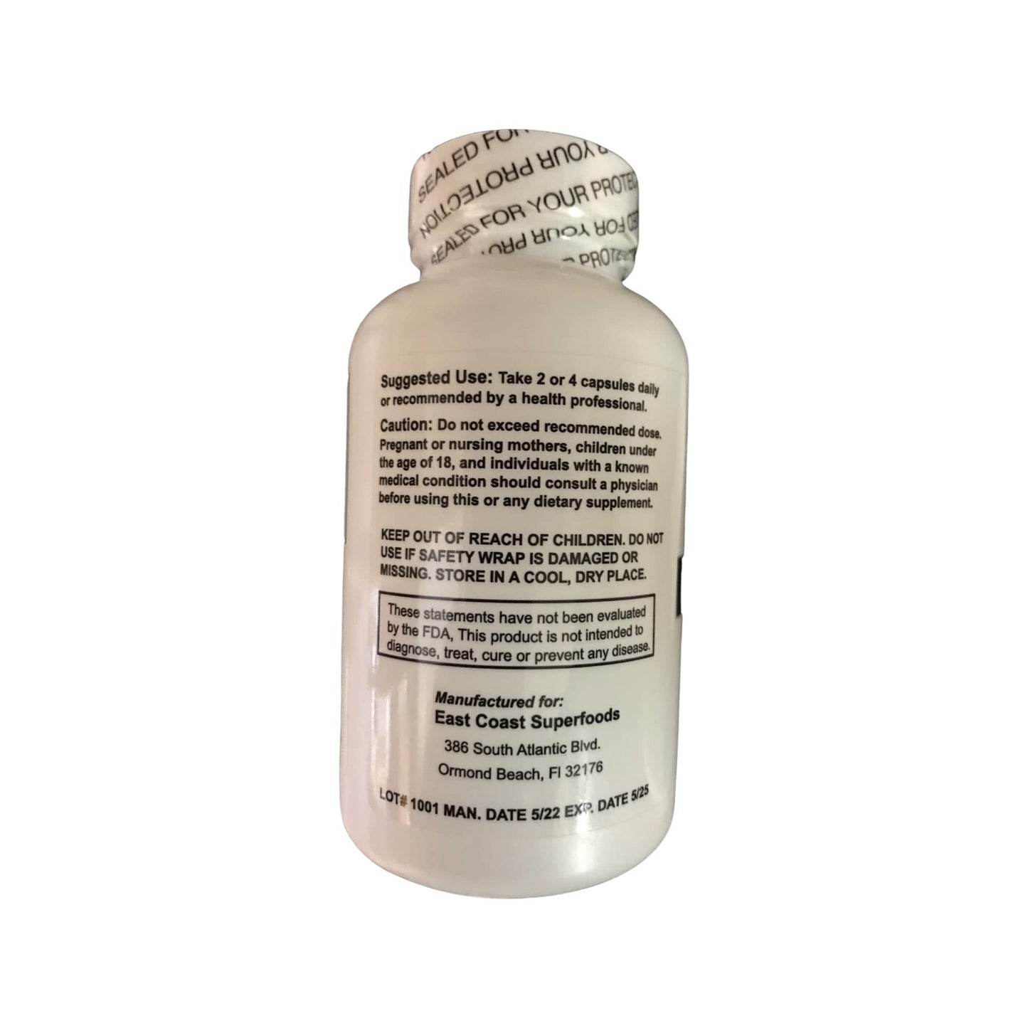 Generic Calaguala 500 mg Polypodium Leucotomos Capsules, 100 Count