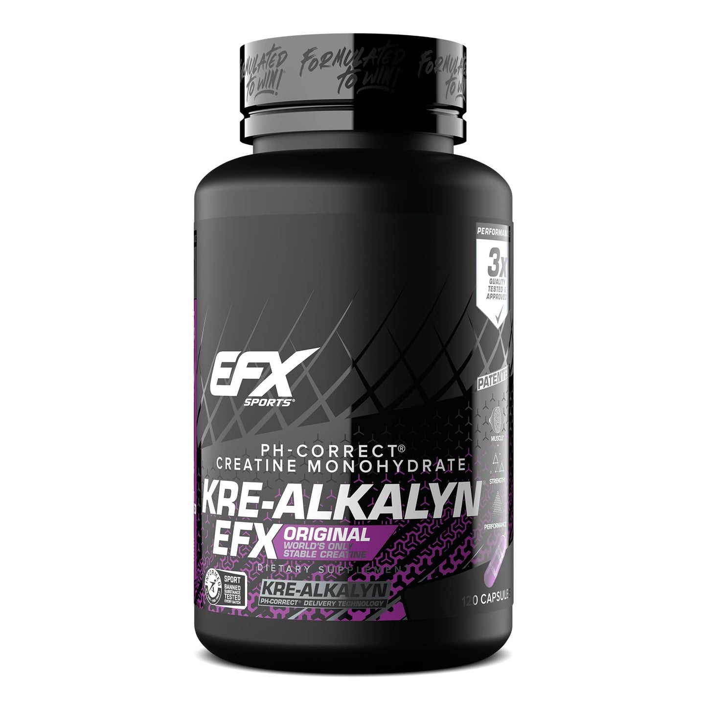 EFX Sports Kre-Alkalyn EFX pH Correct Creatine Monohydrate Capsule 120 Capsules