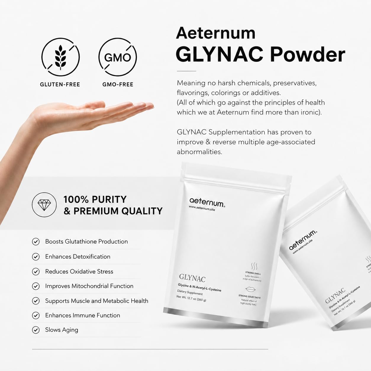 aeternum GLYNAC Powder 4.23 oz