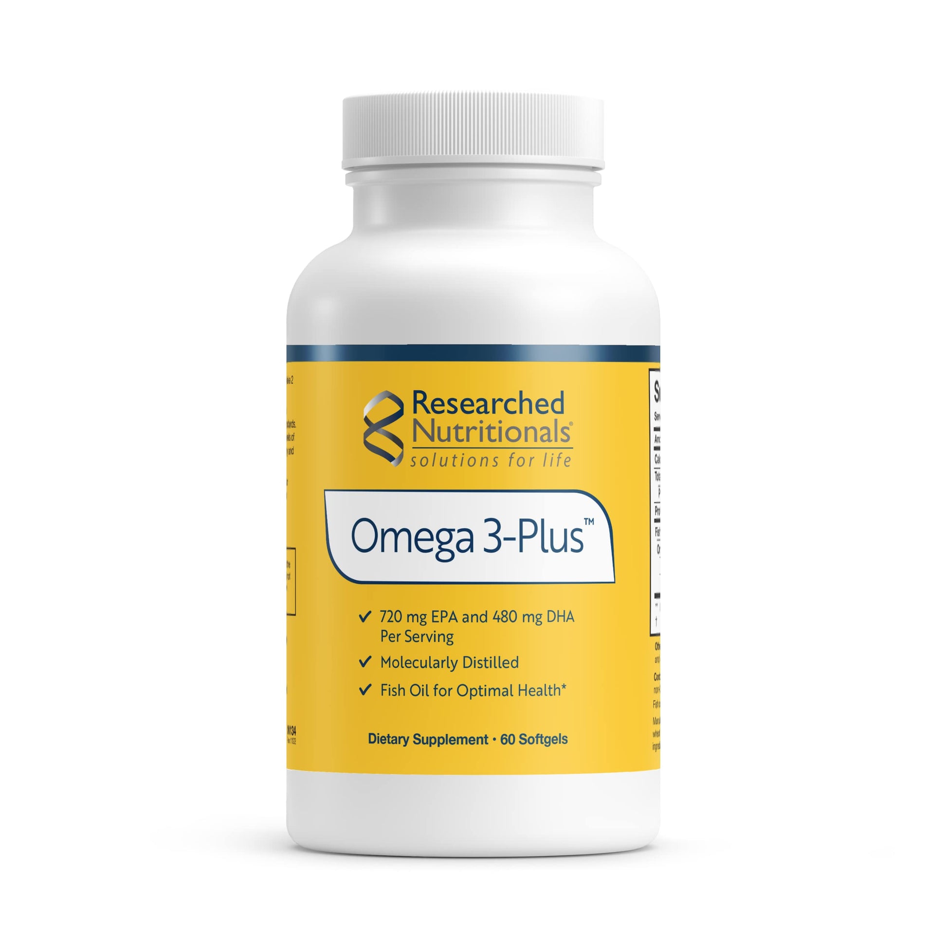 Researched Nutritionals Omega-3 Plus Softgels 60 ct