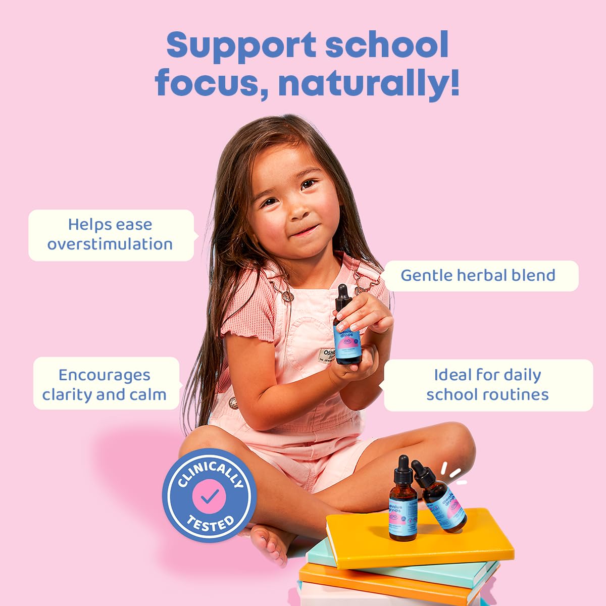 JoySpring SleepBerry Melatonin with Elderberry, Saffron Supplement and Genius Drops for Kids Gummies 1