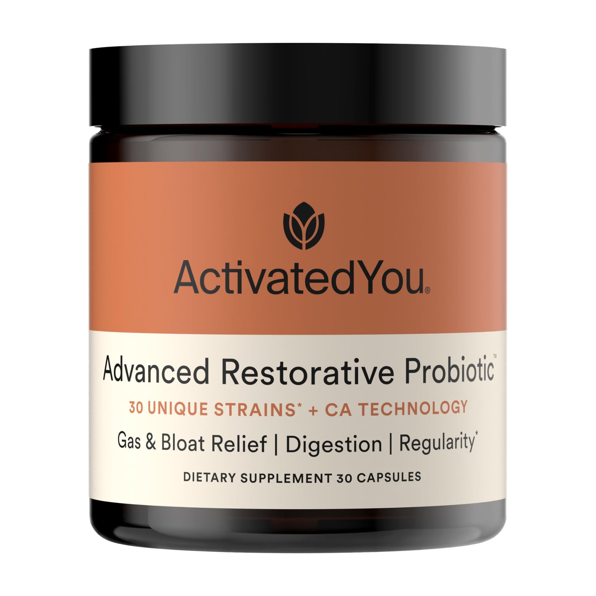 ACTIVATEDYOU Advanced Restorative Probiotic for Gut Health Capsule, 30 Count