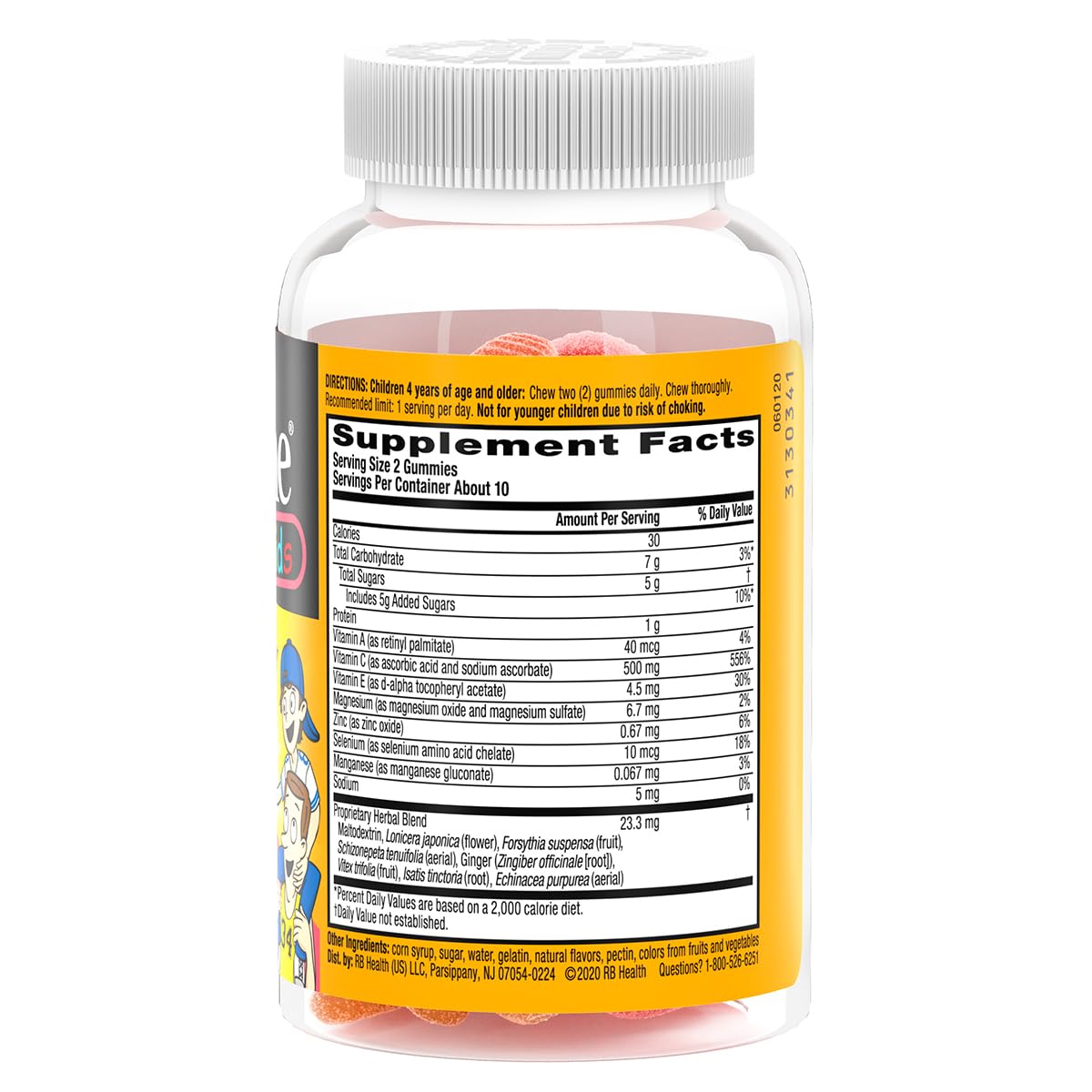 Airborne 500mg Vitamin C + Zinc Immune Support Gummies for Kids, 21 Gummies