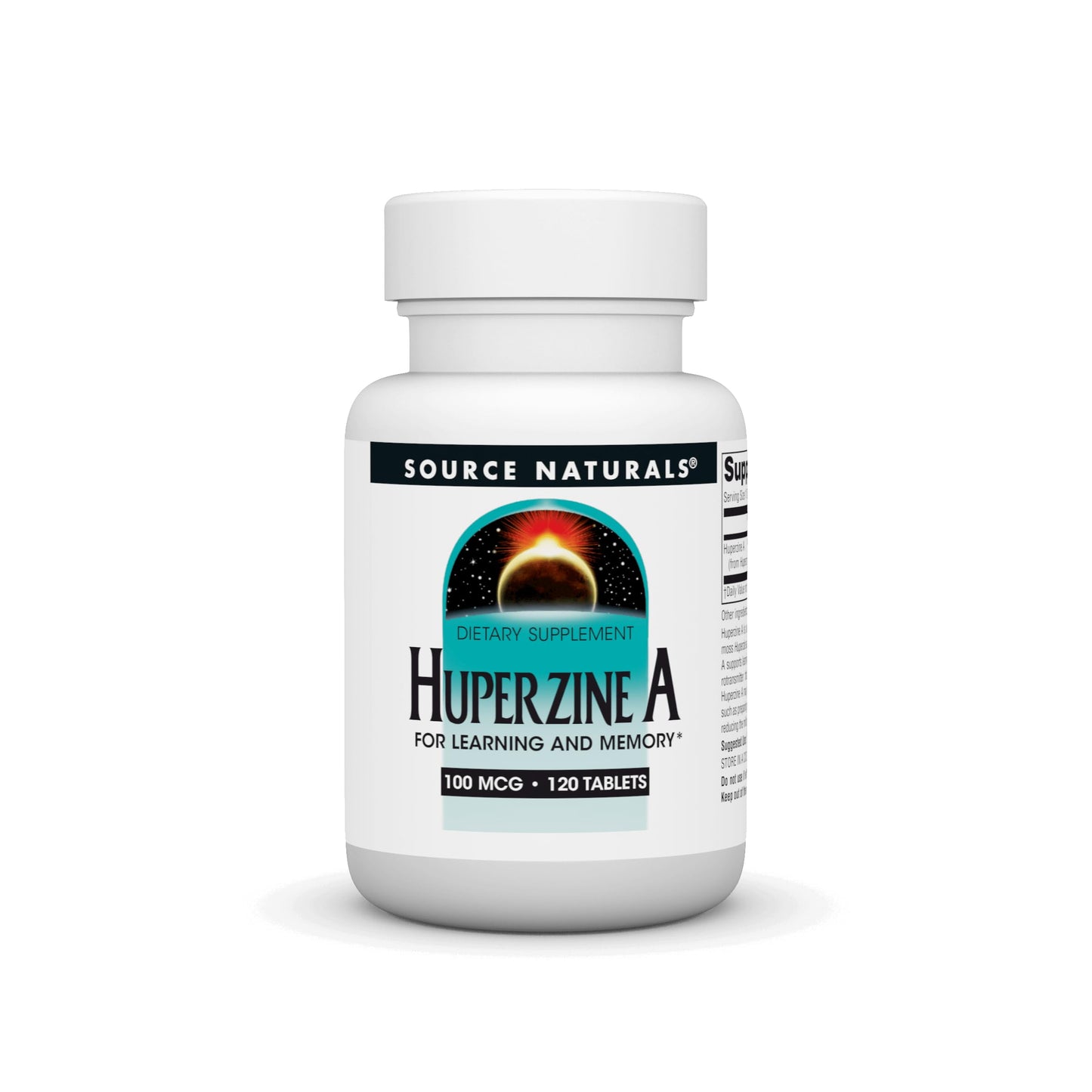 Source Naturals Huperzine A for Learning and Memory 100mcg Tablets, 120 Count
