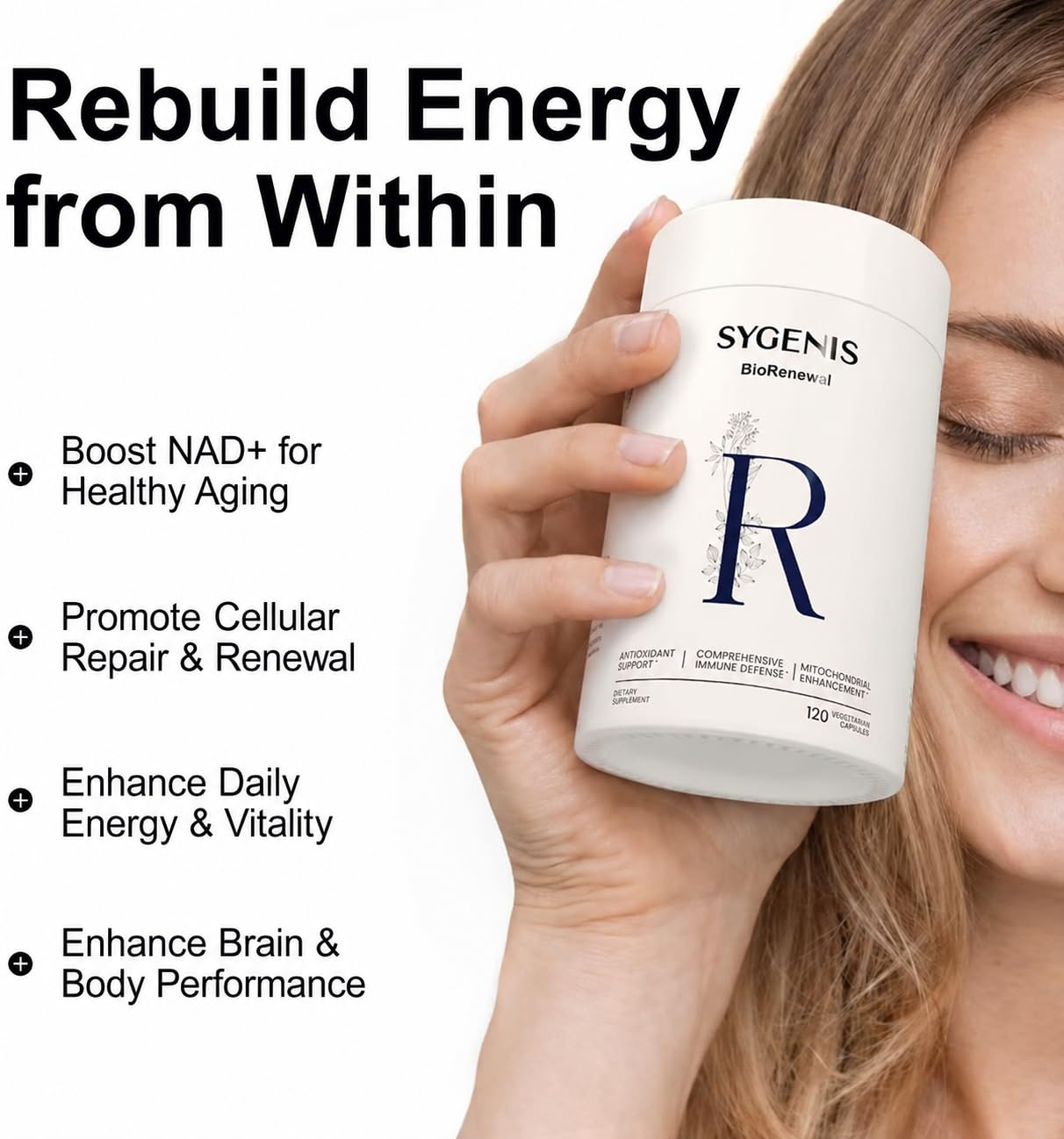 SYGENIS BioRenewal NAD Supplements 120 Capsules