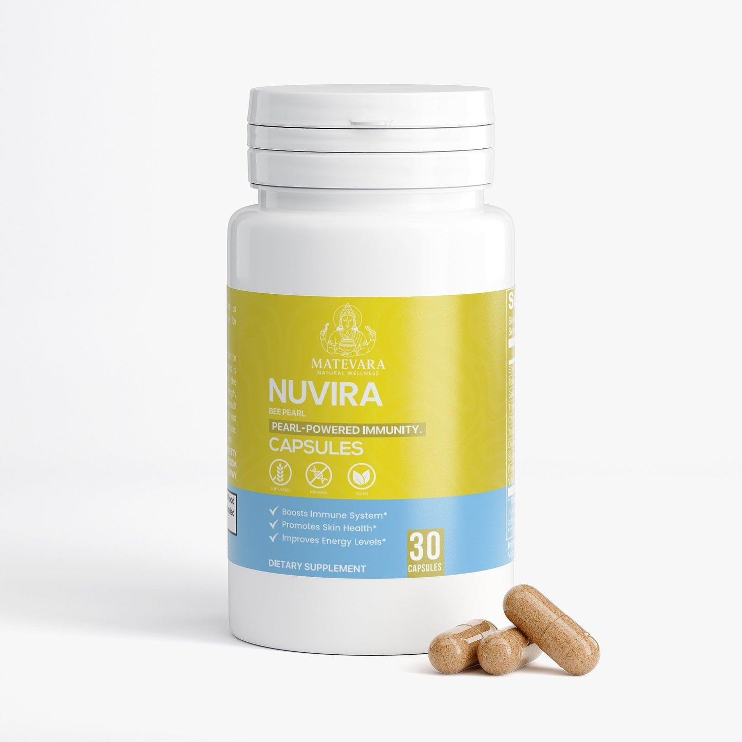 Matevara Nuvira Bee Pearl Capsules, 60 Count