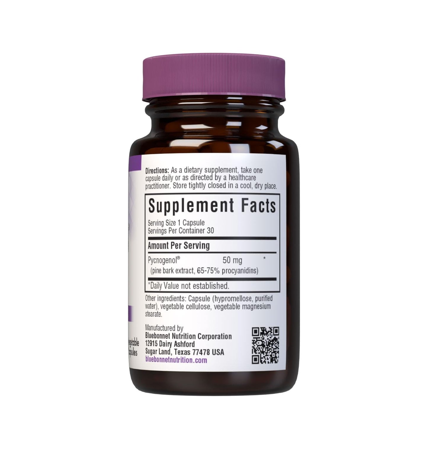 BlueBonnet Pycnogenol 50 mg Capsule, 30 Count