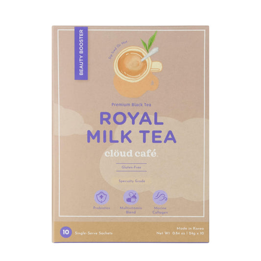 Clöud Café Collagen Infused Royal Milk Tea Instant Tea Powder 0.84