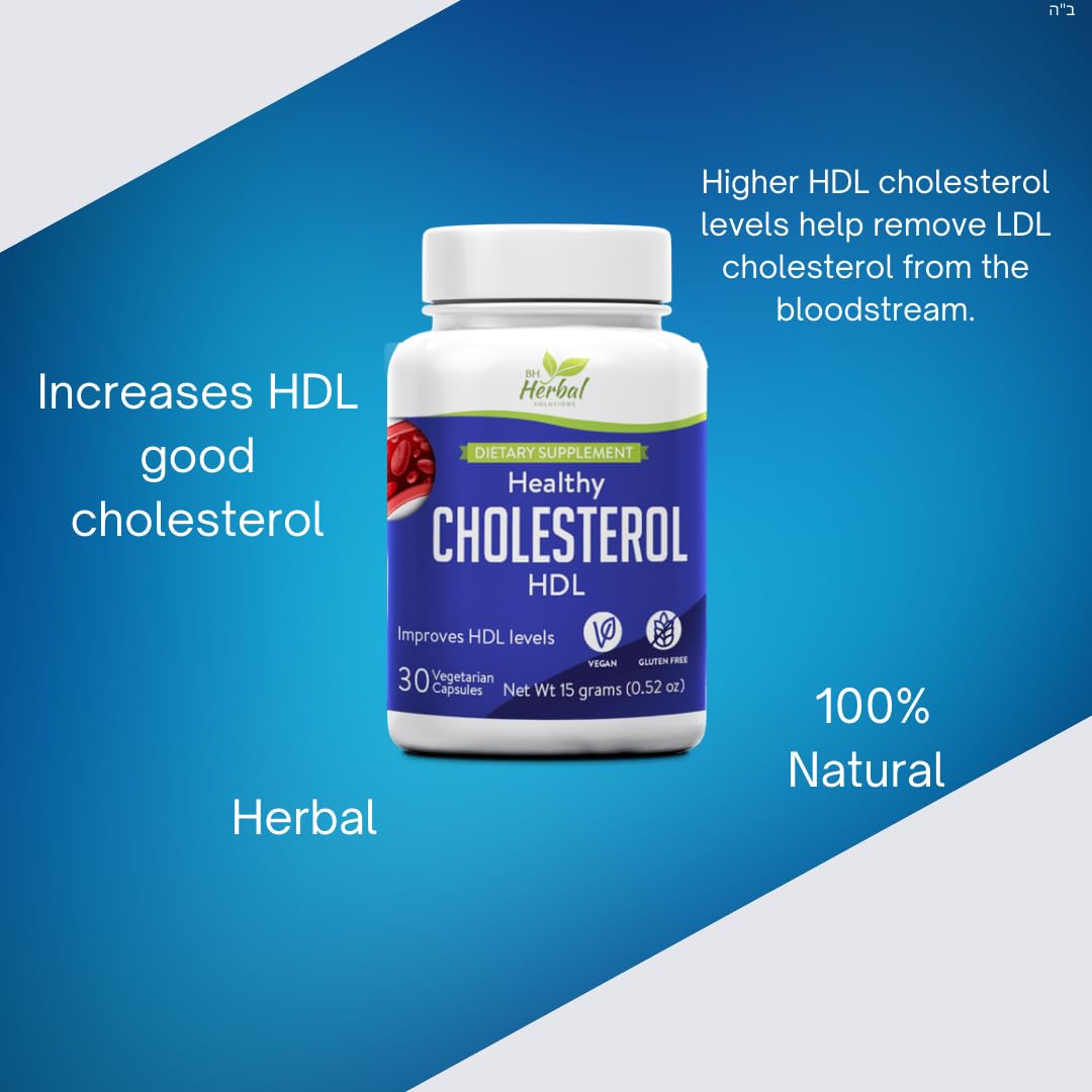 BH Herbal Solutions Healthy HDL Cholesterol Supplement Capsule 30 Count