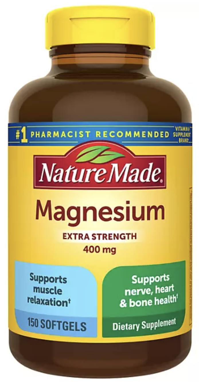 Nature Made High Potency Magnesium 400 mg Softgels, 300 Count