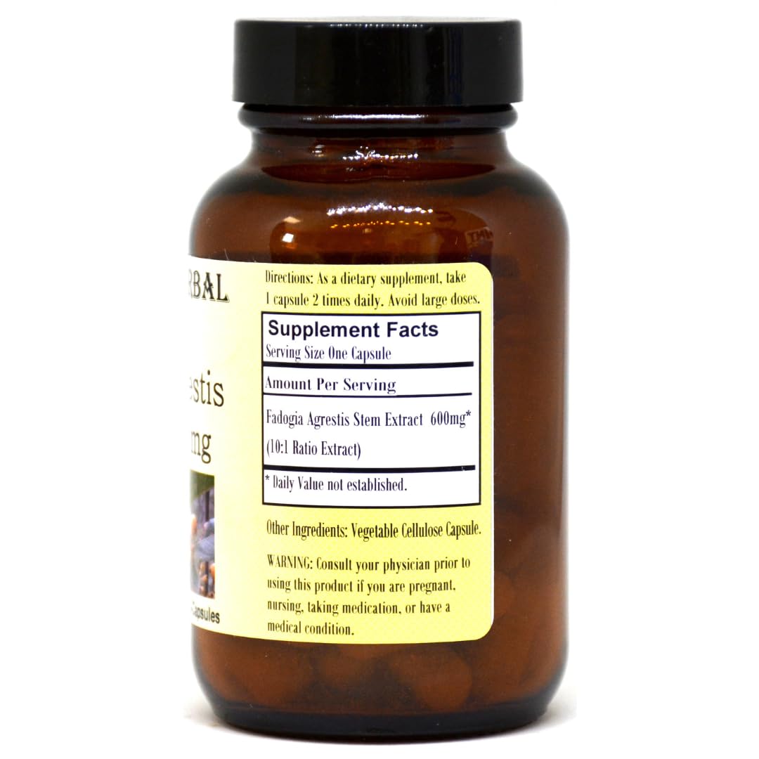 Barlowe's Herbal Elixirs Fadogia Agrestis Extract Veggie Capsule, 60 Count