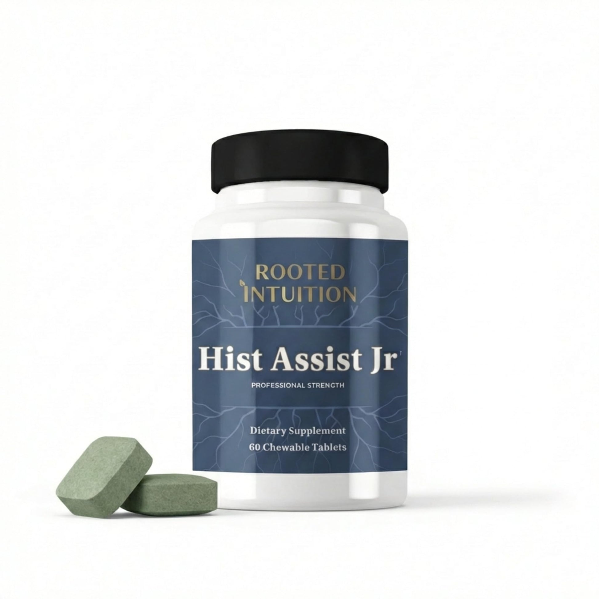 Rooted Intuition Hist Assist Jr Chewable Seasonal Support with Quercetin, NAC, Bromelain & Vitamin C, 60 Count