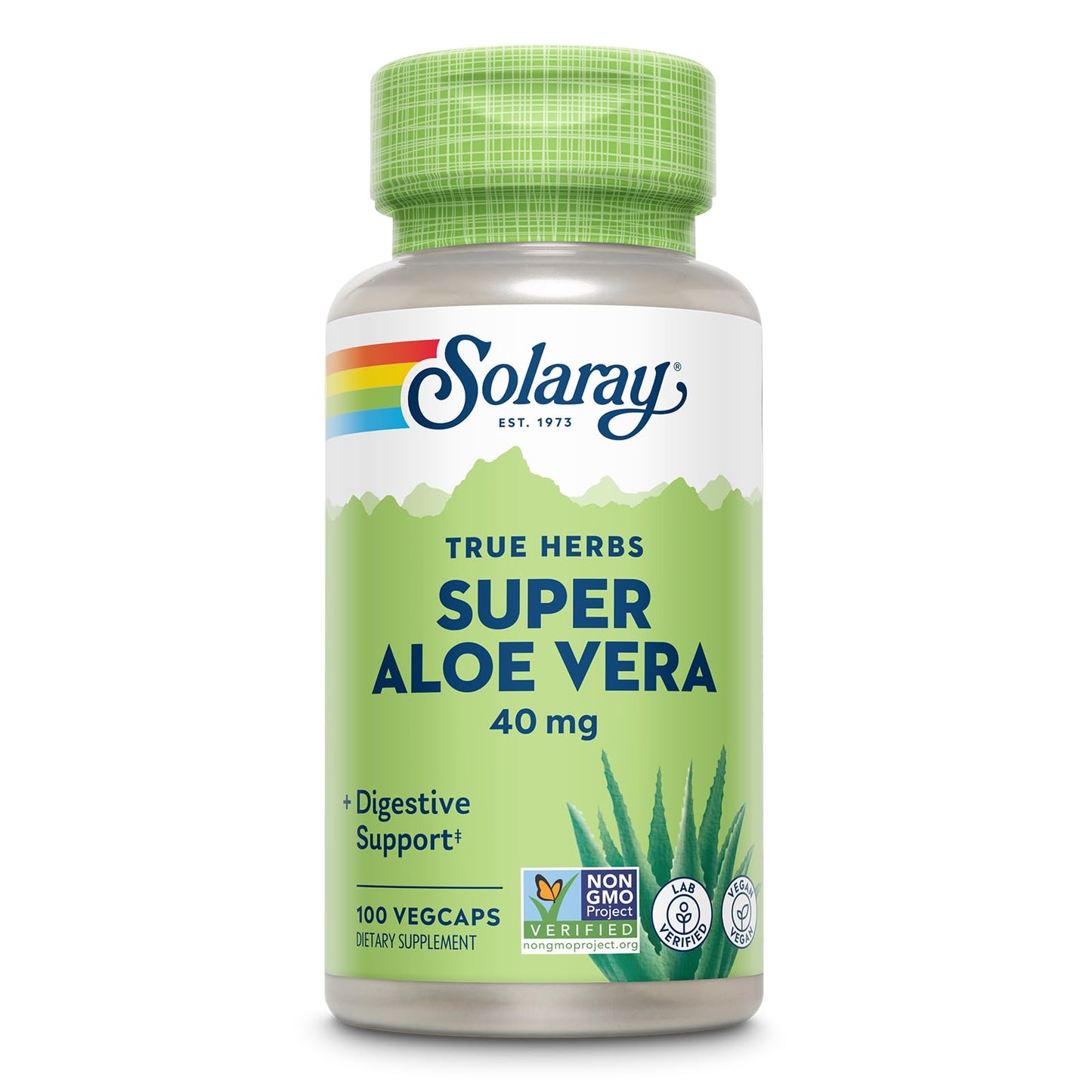 SOLARAY Super Aloe Vera Gel 8000mg Capsule, 100 Count