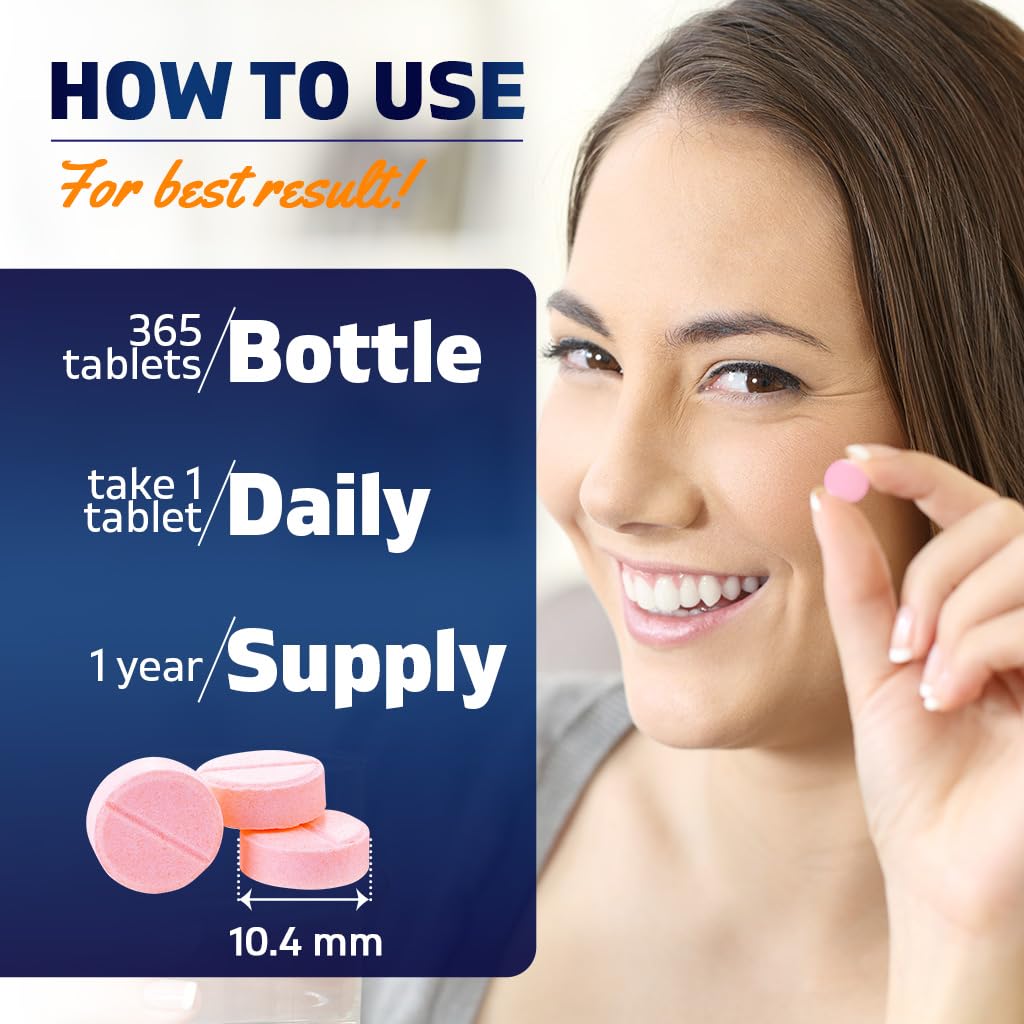 Vitamatic Vitamin B12 1000 mcg Fast Dissolve Tablet, 365 Tablets