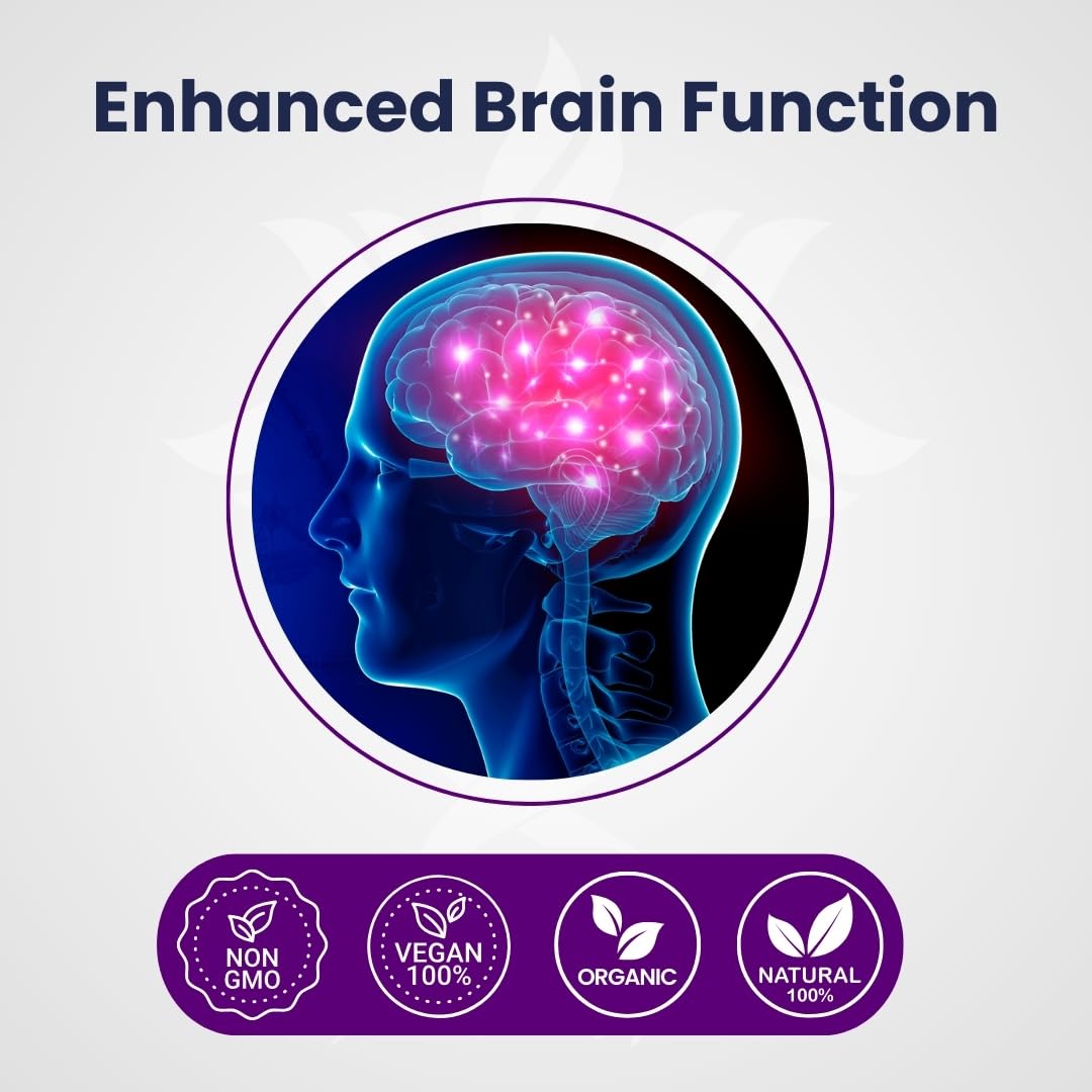 AZ BIOTECH Lions Mane Mushroom Extract Cognition Capsules, 90 Capsules