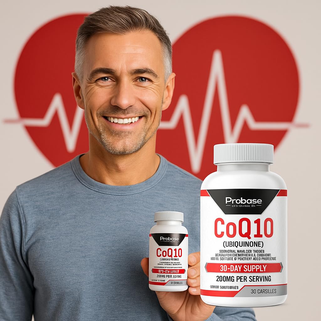 Probase Nutrition CoQ10 (Ubiquinone) Capsules, 30 Count