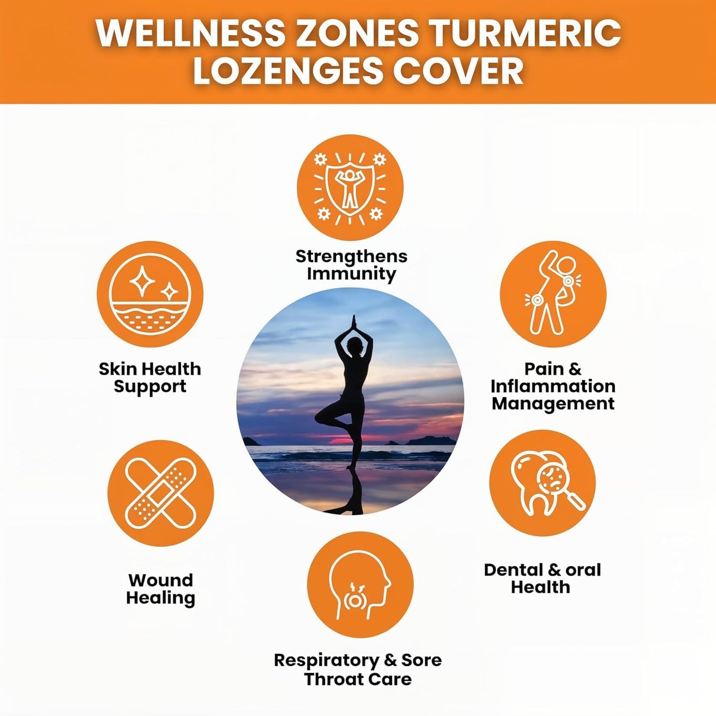BIOFLARE Turmeric Lozenges, 60 Count