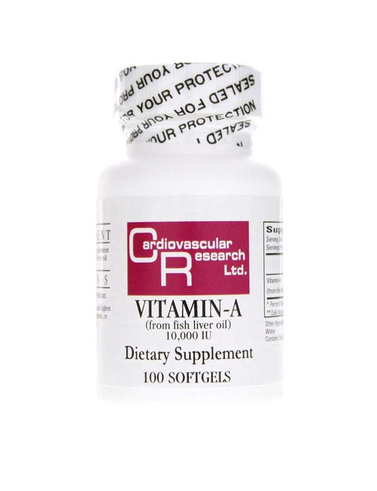 Cardiovascular Research Vitamin A 10000 IU Capsules 100 Count
