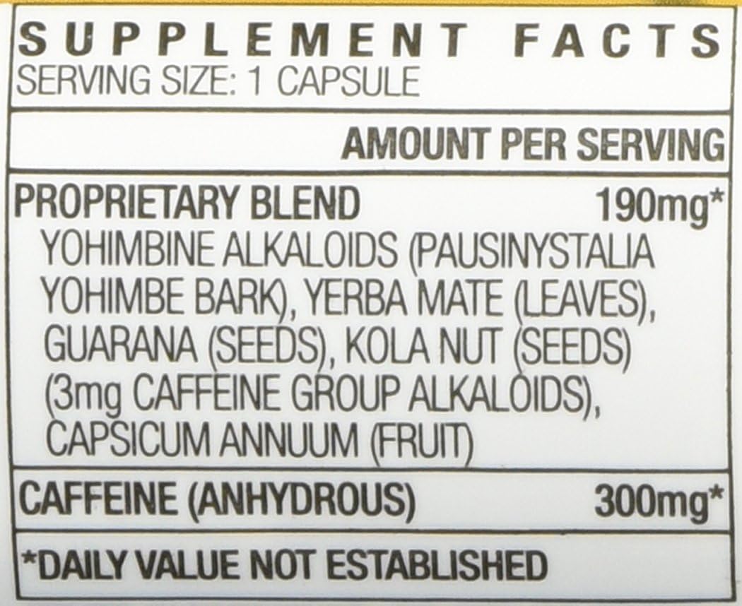 STACKER 2 Yellow Hornet Herbal Dietary Supplement Capsules 120 Capsules