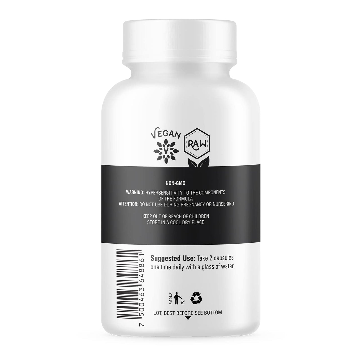 OS Organic Side Organic Black Maca Capsules 1.05 Ounce