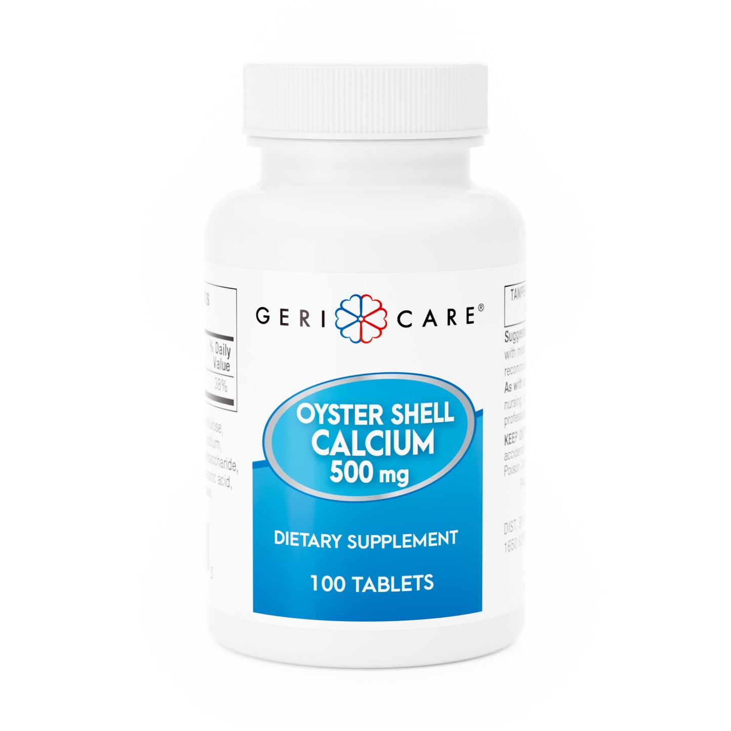 GeriCare Oyster Shell Calcium 500 mg Tablet, 100 Count