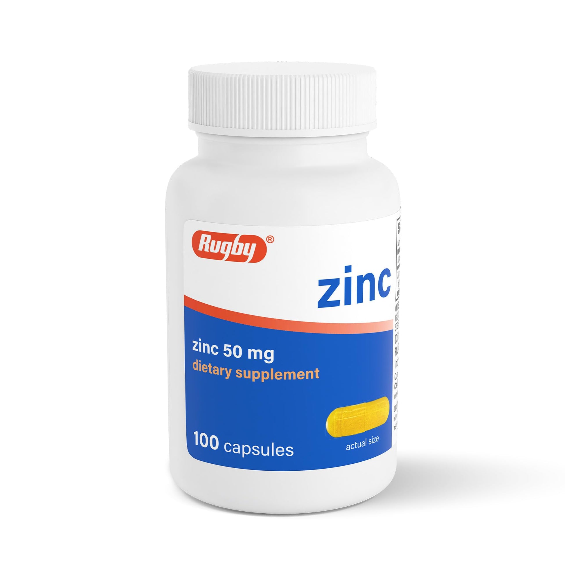Rugby Laboratories Zinc 50 mg Tablets, 100 Count
