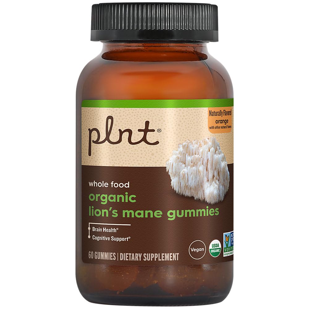 plnt Organic Lion's Mane Gummies 60 Gummies
