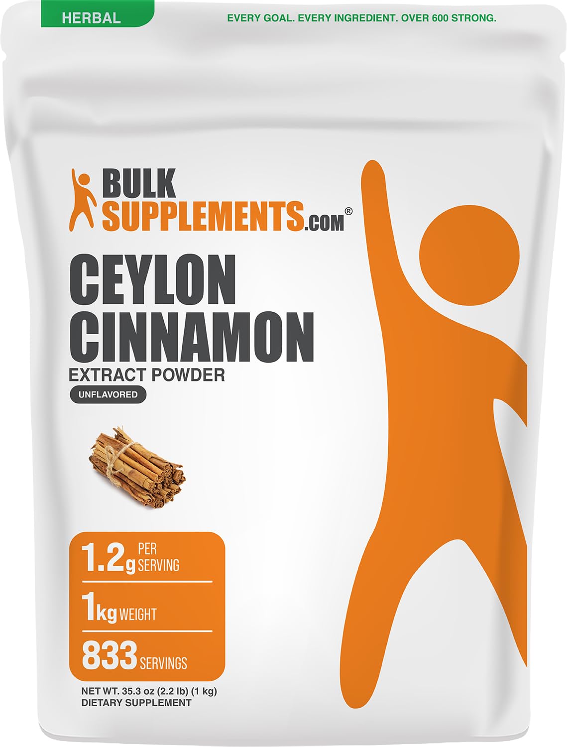 BulkSupplements Cinnamon Bark Extract Powder 35.27 Ounce