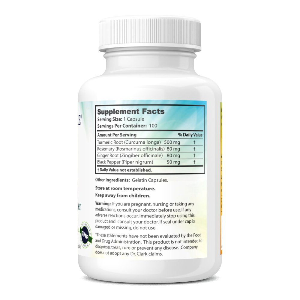 Dr Clark Store Turmeric & Black Pepper Extract 710mg Capsules, 100 Capsules