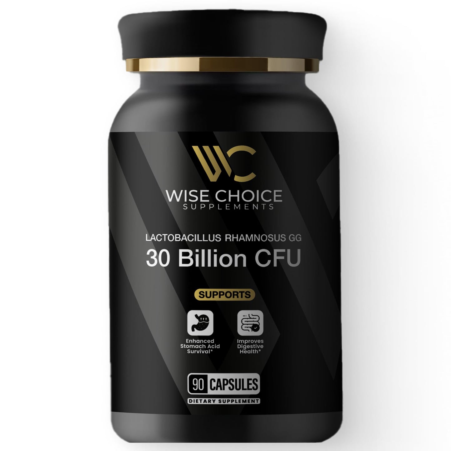 Wise Choice Supplements Lactobacillus Rhamnosus GG Probiotic Capsule, 90 Count