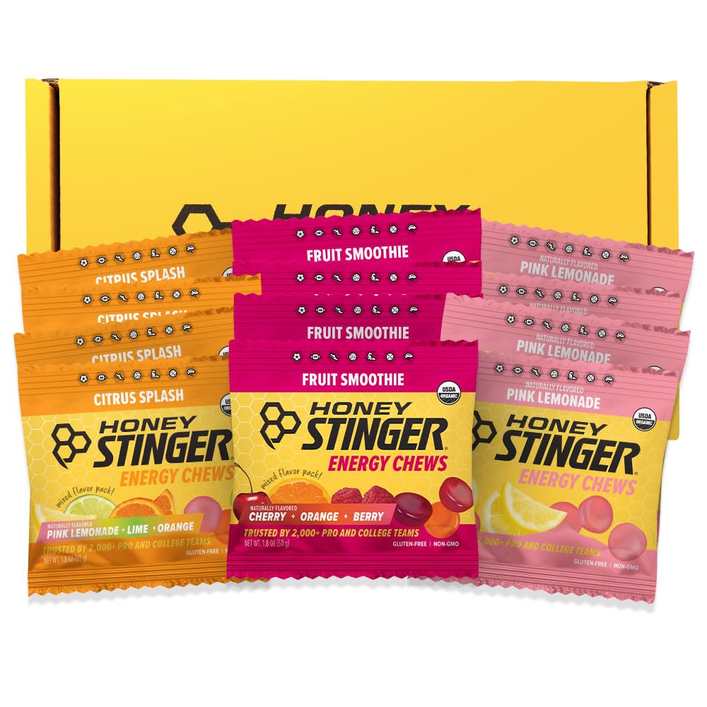 Honey Stinger Organic Energy Chews Gummies, 12