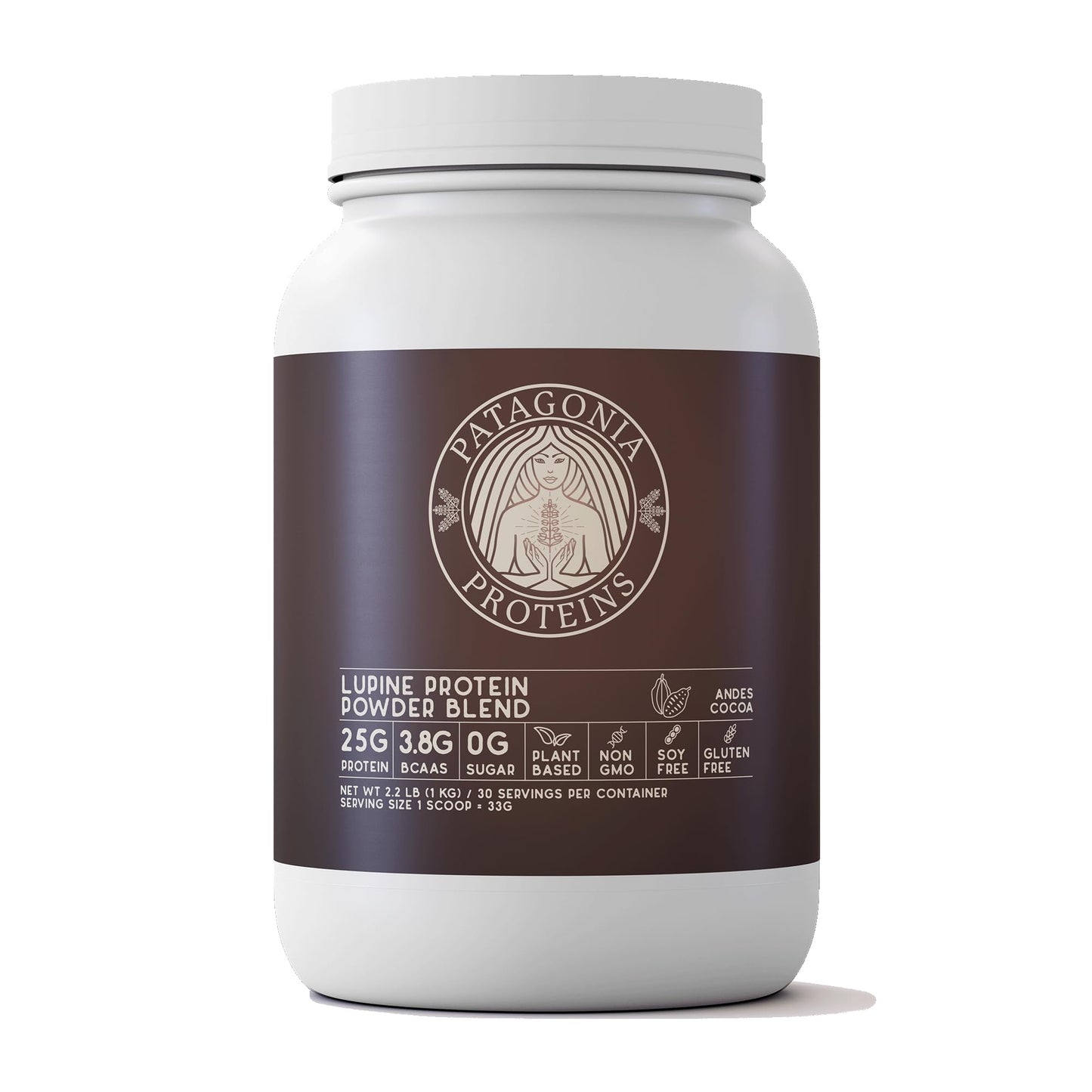 Patagonia Proteins Vegan Protein Powder Andes Cocoa, 35.2 oz