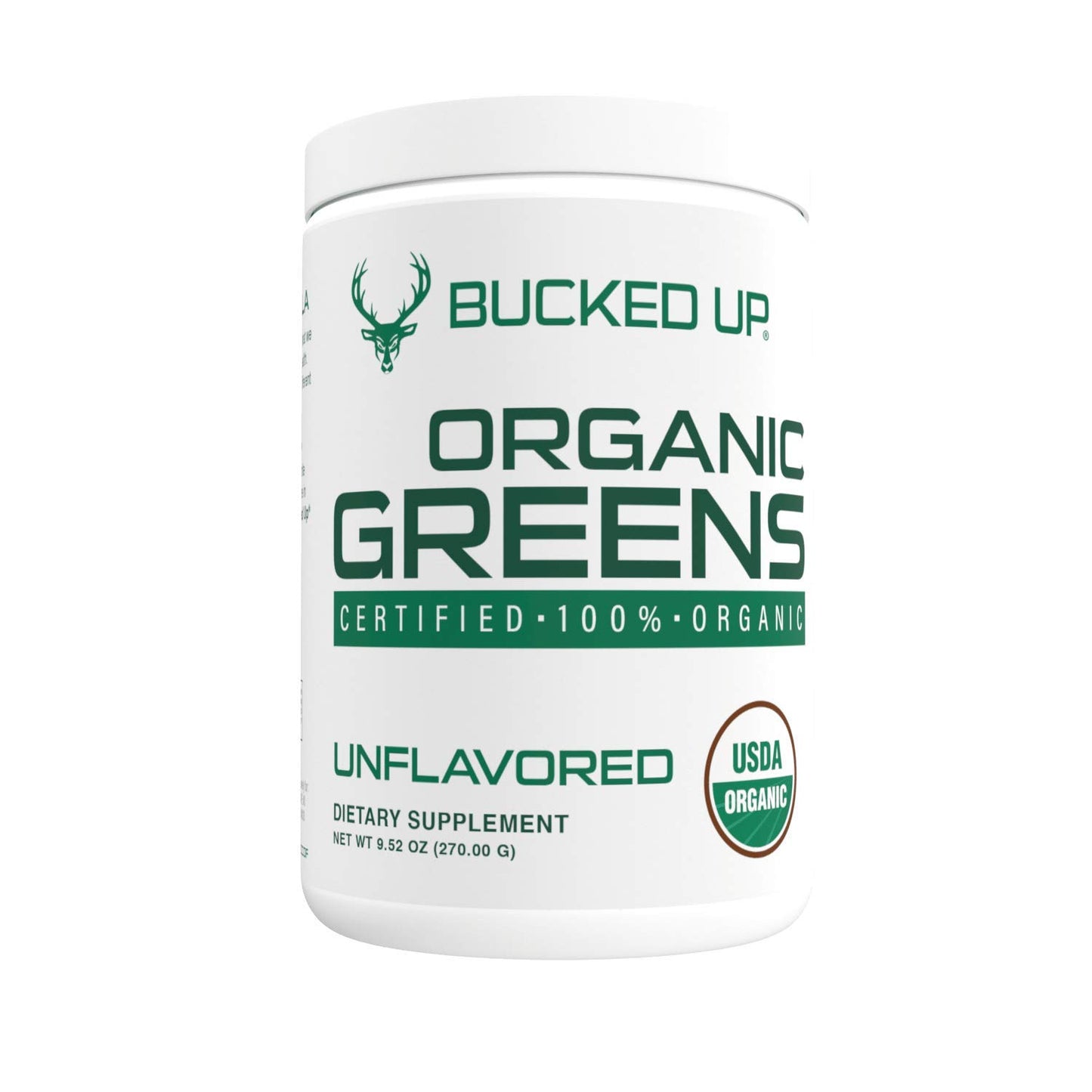 Bucked Up Greens Superfood Powder Unflavored 9.52 oz