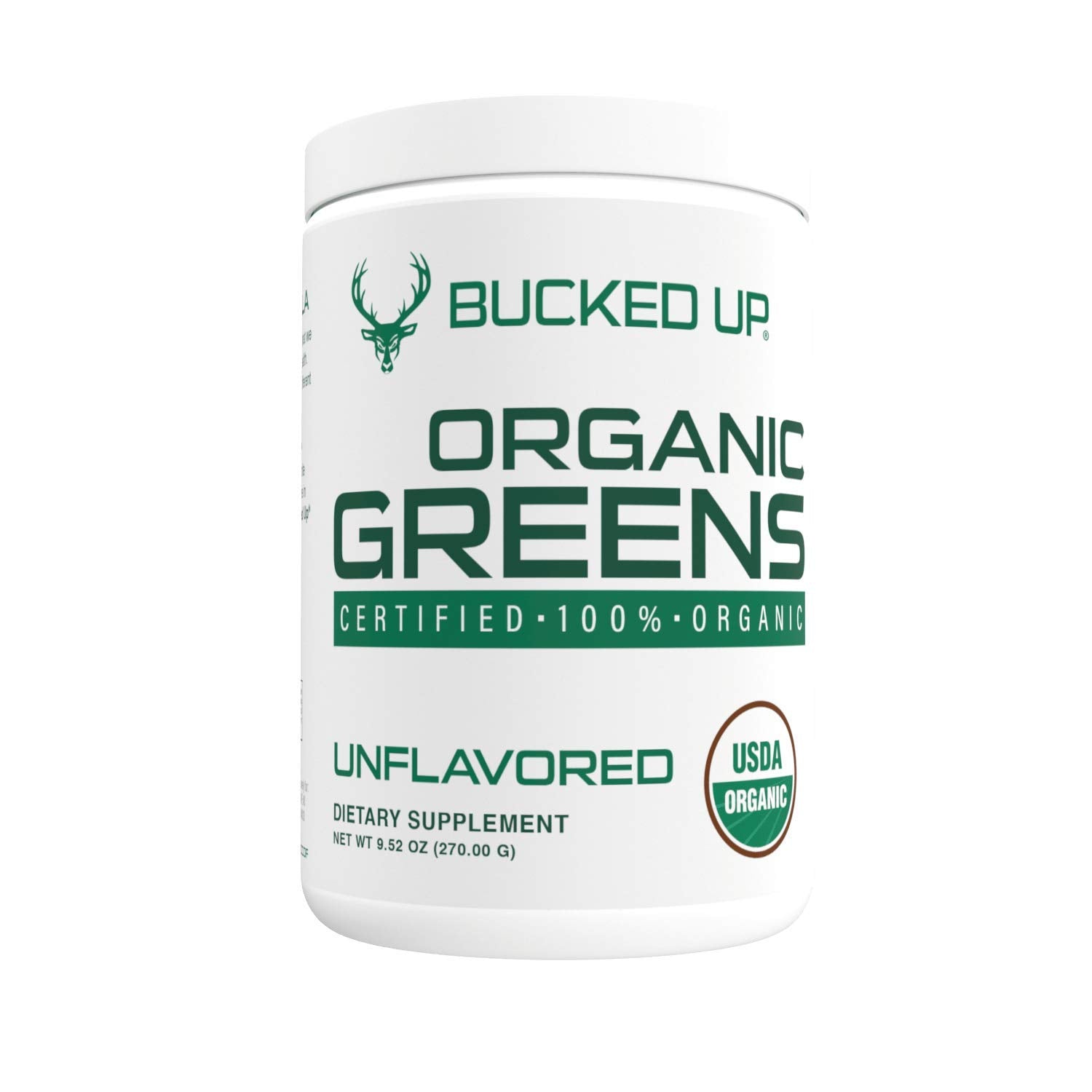 Bucked Up Greens Superfood Powder Unflavored 9.52 oz