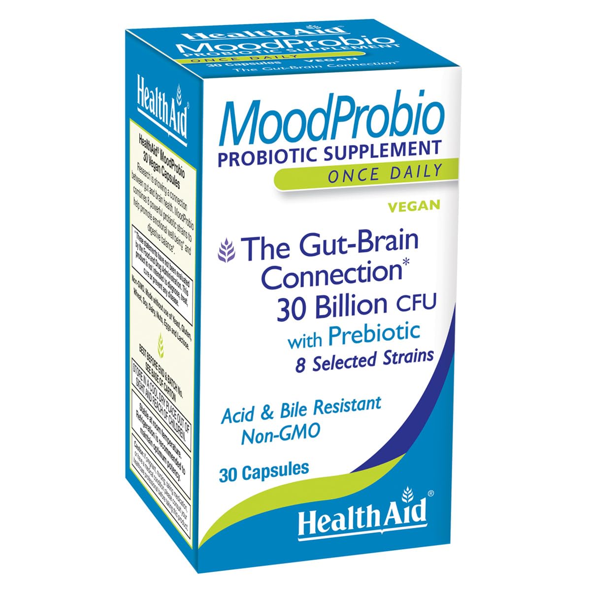 HealthAid MoodProbio Gut-Brain Support Probiotic, 30 Capsules