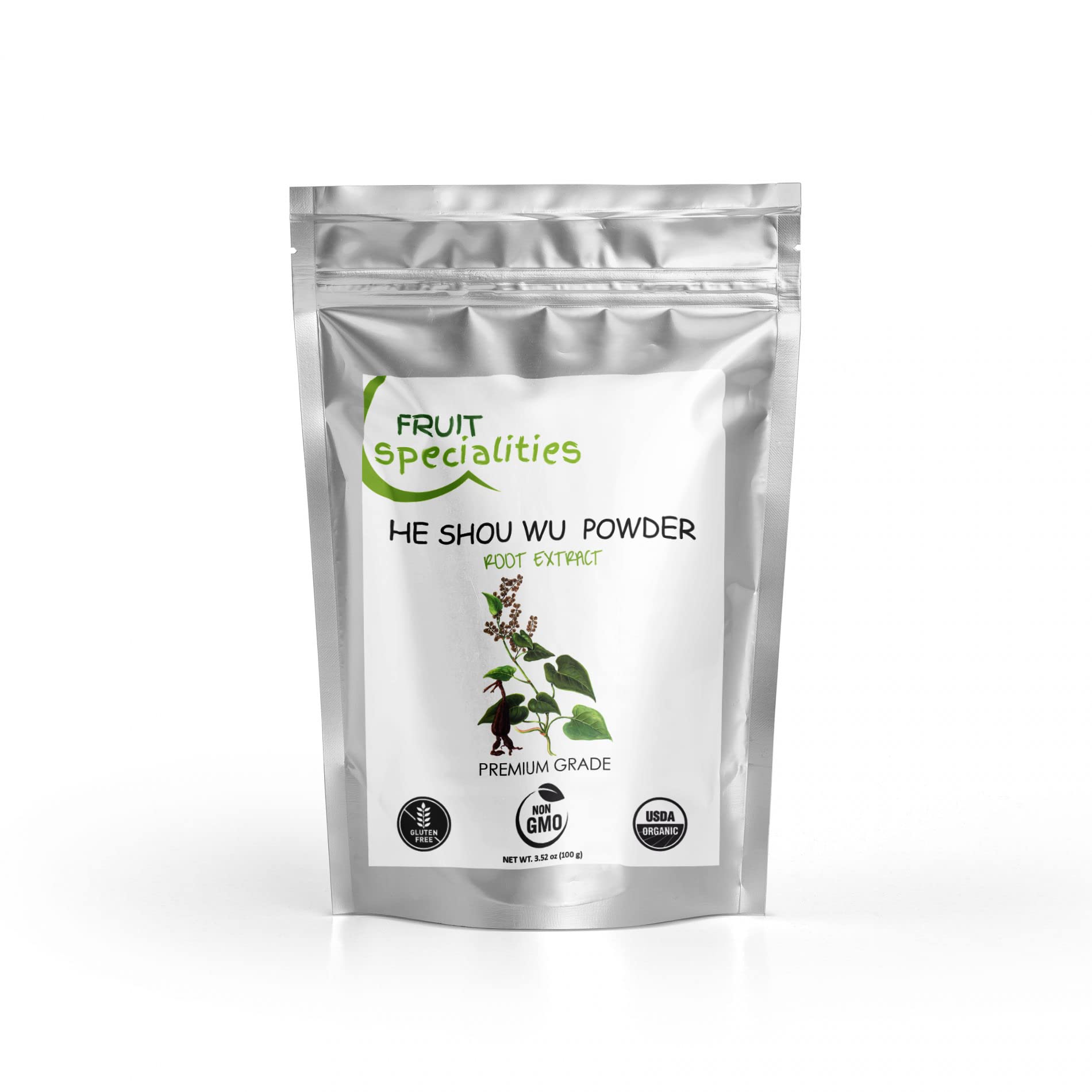 Generic Organic He Shou Wu, Pure Fo-Ti Root Powder, 3.52 oz