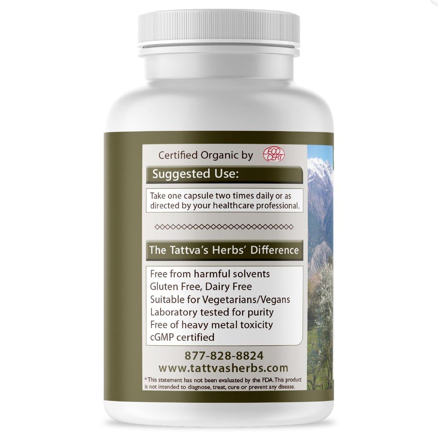 Tattva's Herbs Turmeric Curcumin with Black Pepper Capsules, 240 Count