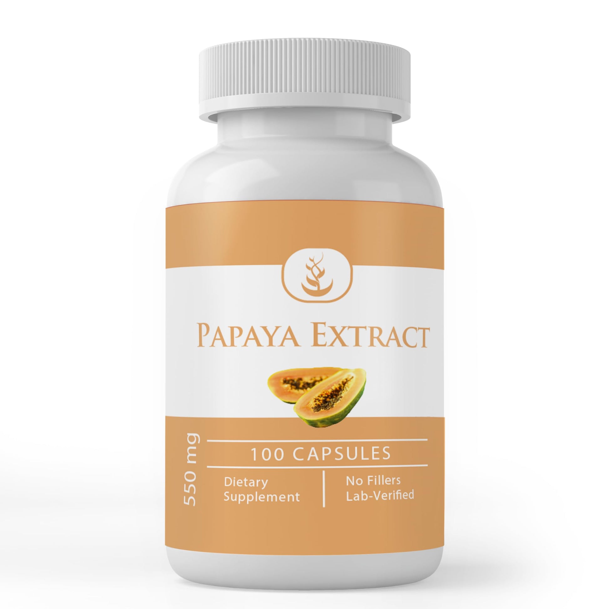 PURE ORIGINAL INGREDIENTS Papaya Extract Capsules 100 Capsules