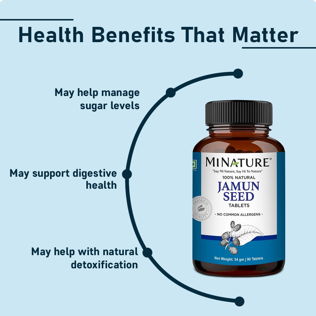 Minature Jamun Seed Tablets 90 Tablets