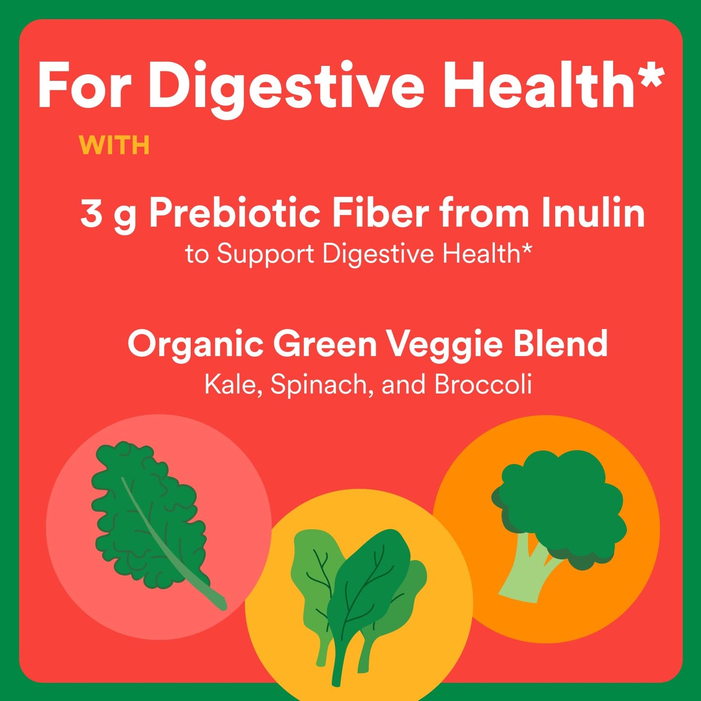 SmartyPants Kids Fiber & Veggies Prebiotic Fiber Gummies, 60 Count