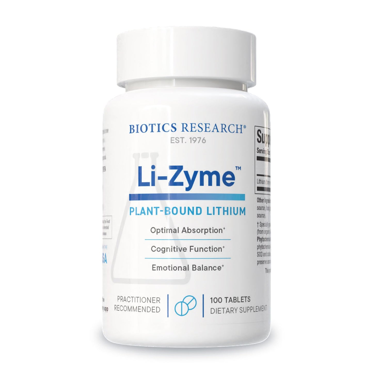 Biotics Research Li Zyme Tablet, 100 Tablets