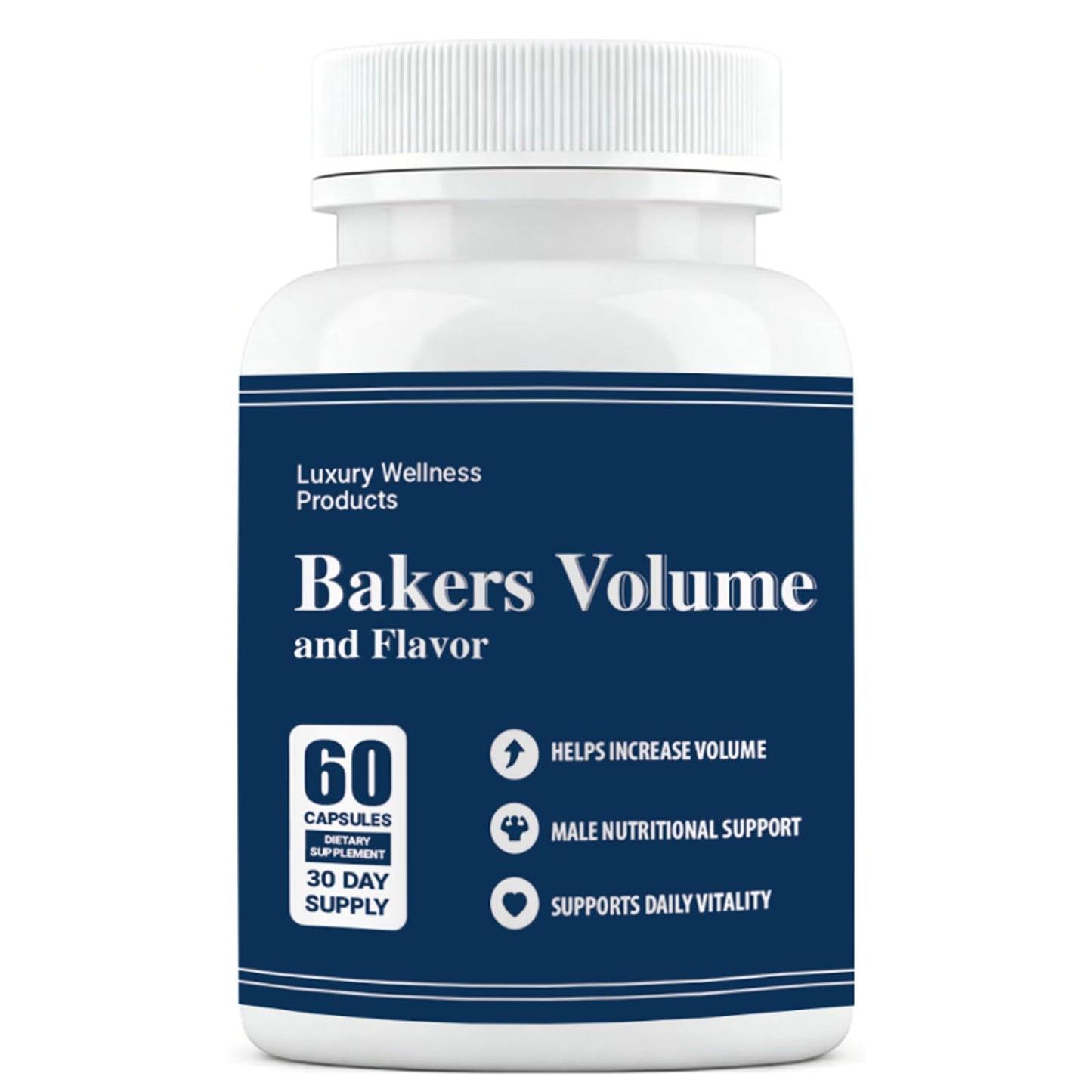 Bakers Volume and Flavor Enhancer Semen Capsules, 60 Capsules