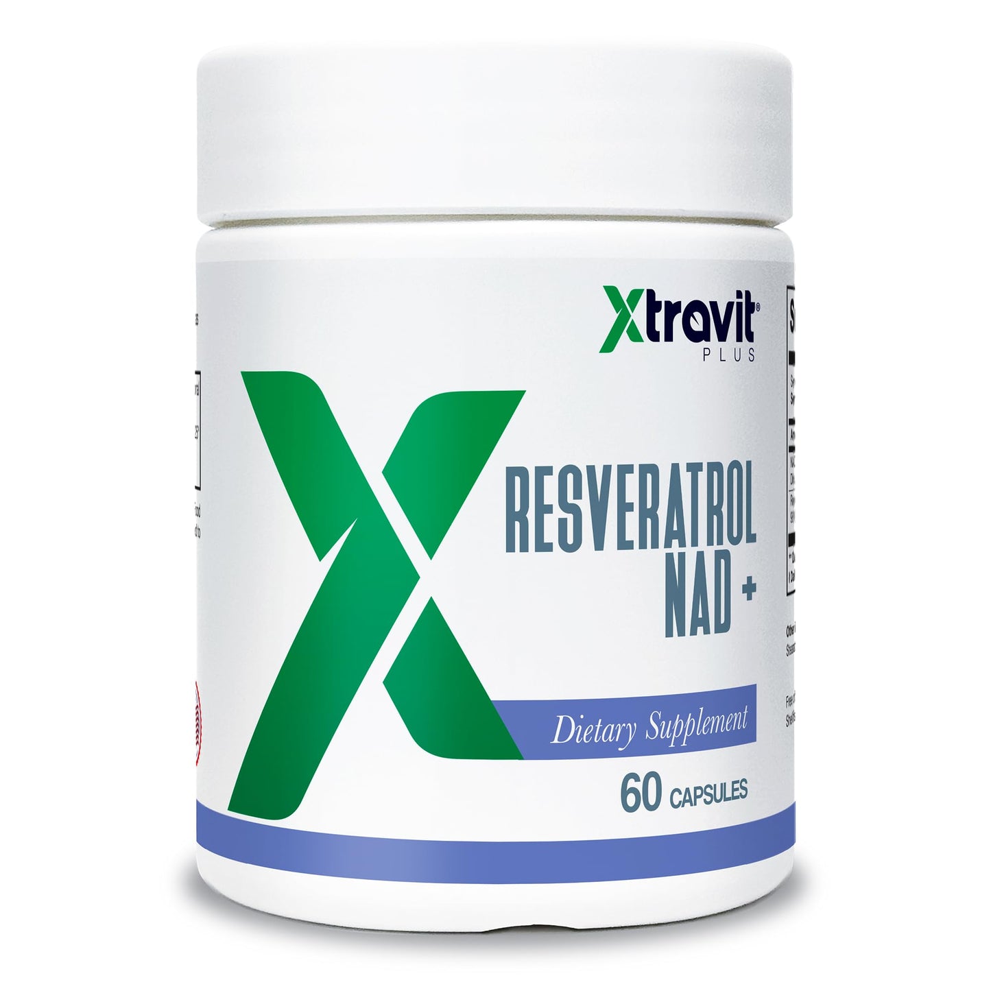 Xtravit Resveratrol NAD+ Supplement, 60 Capsules