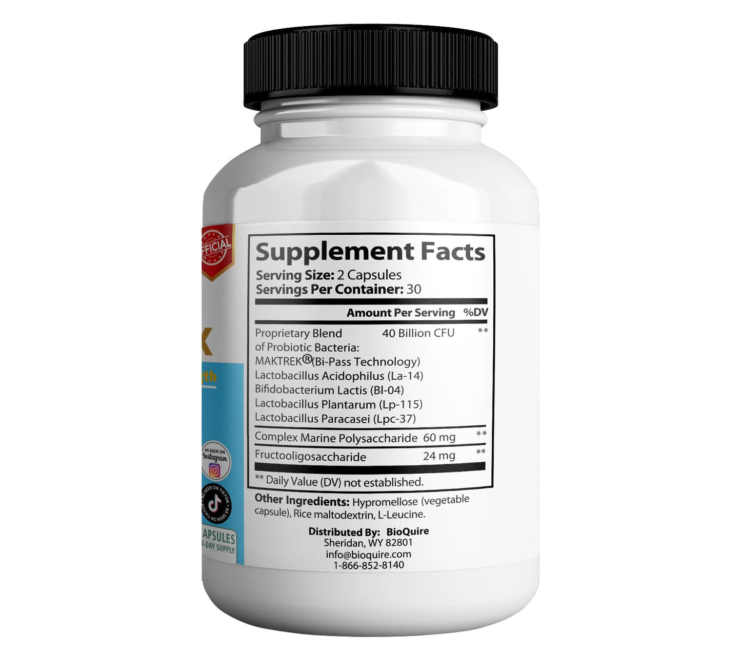 BIOQUIRE BestBreath Oral Probiotic MAX 60 Capsules