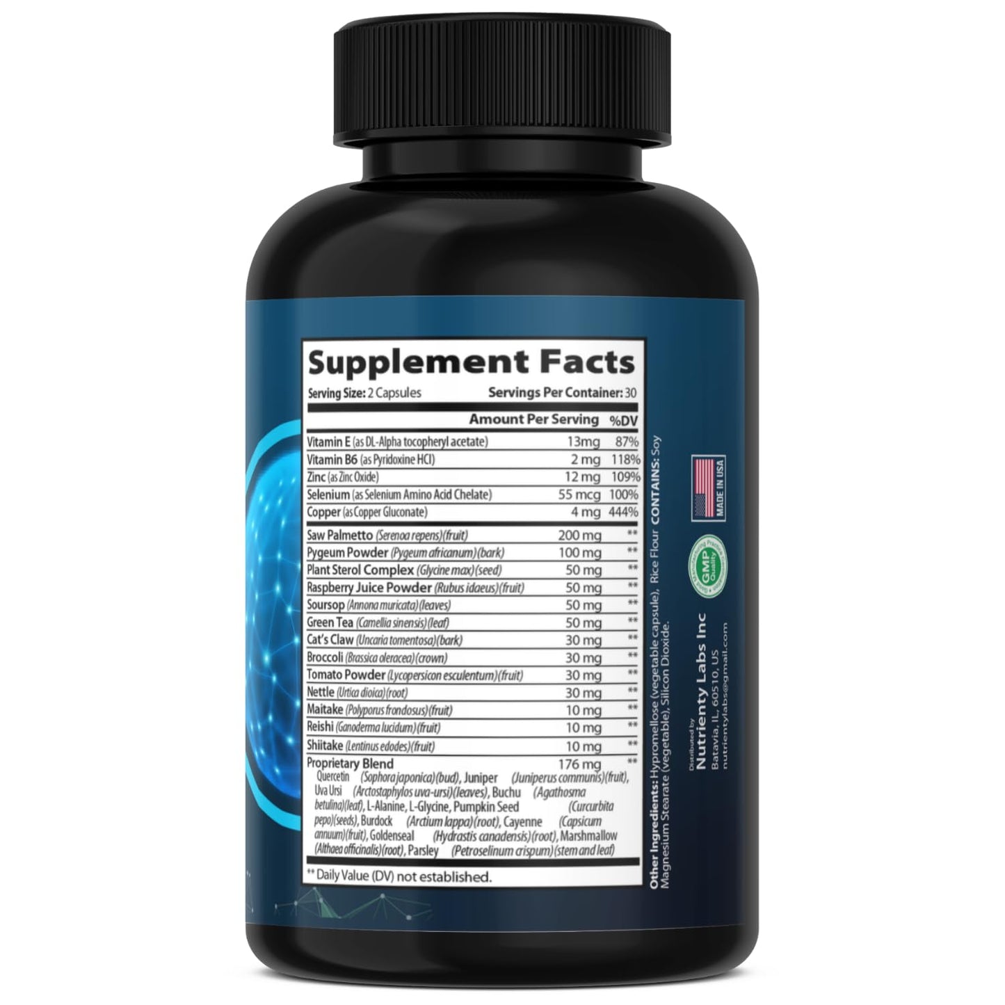 Zonata Prostate Max Support Supplement, 180 Capsules