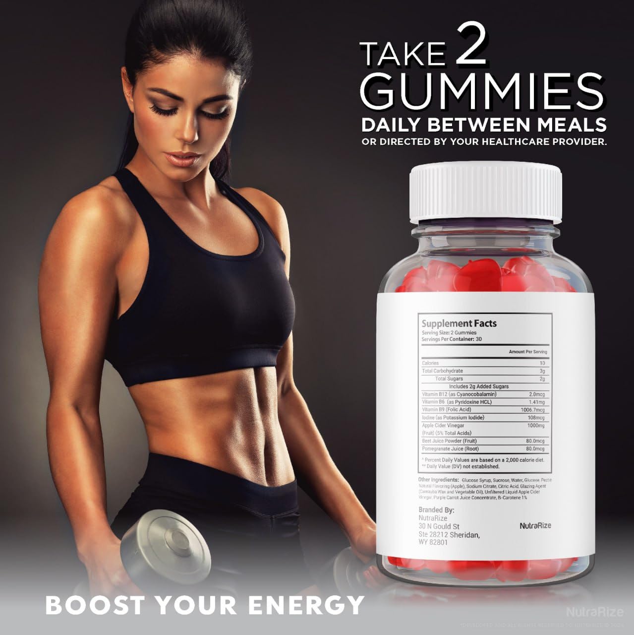 NutraRize Biolush Keto ACV Gummies 180 Gummies