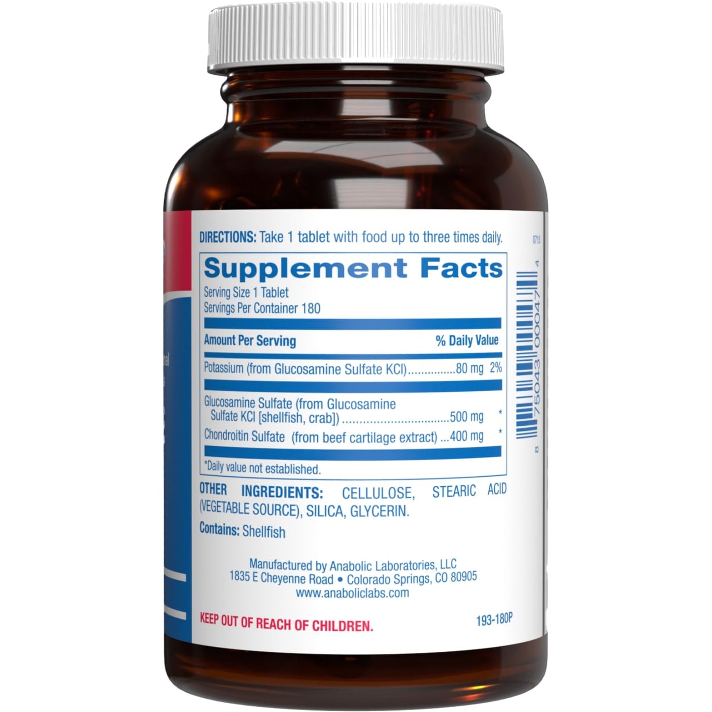 Anabolic Laboratories Glucosamine and Chondroitin Capsule 90 Capsules