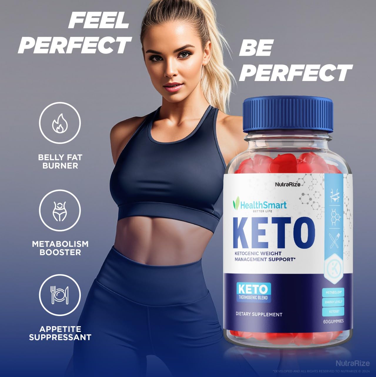 NutraRize Keto Gummies 300 Gummies
